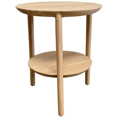 White Oak Modern Side Table