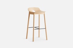 White Oak Mono Bar Stool by Kasper Nyman