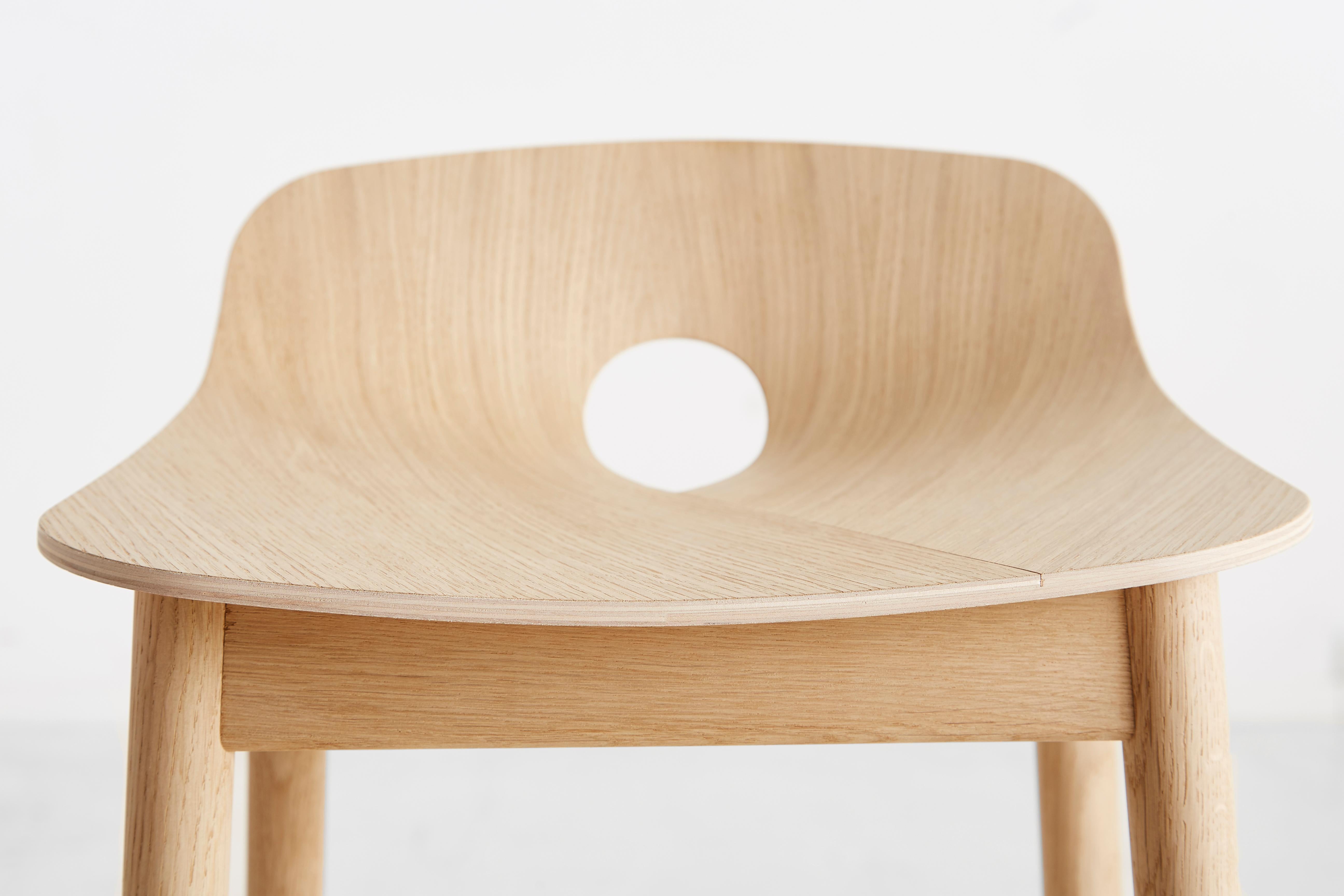 White Oak Mono Counter Chair by Kasper Nyman For Sale 1