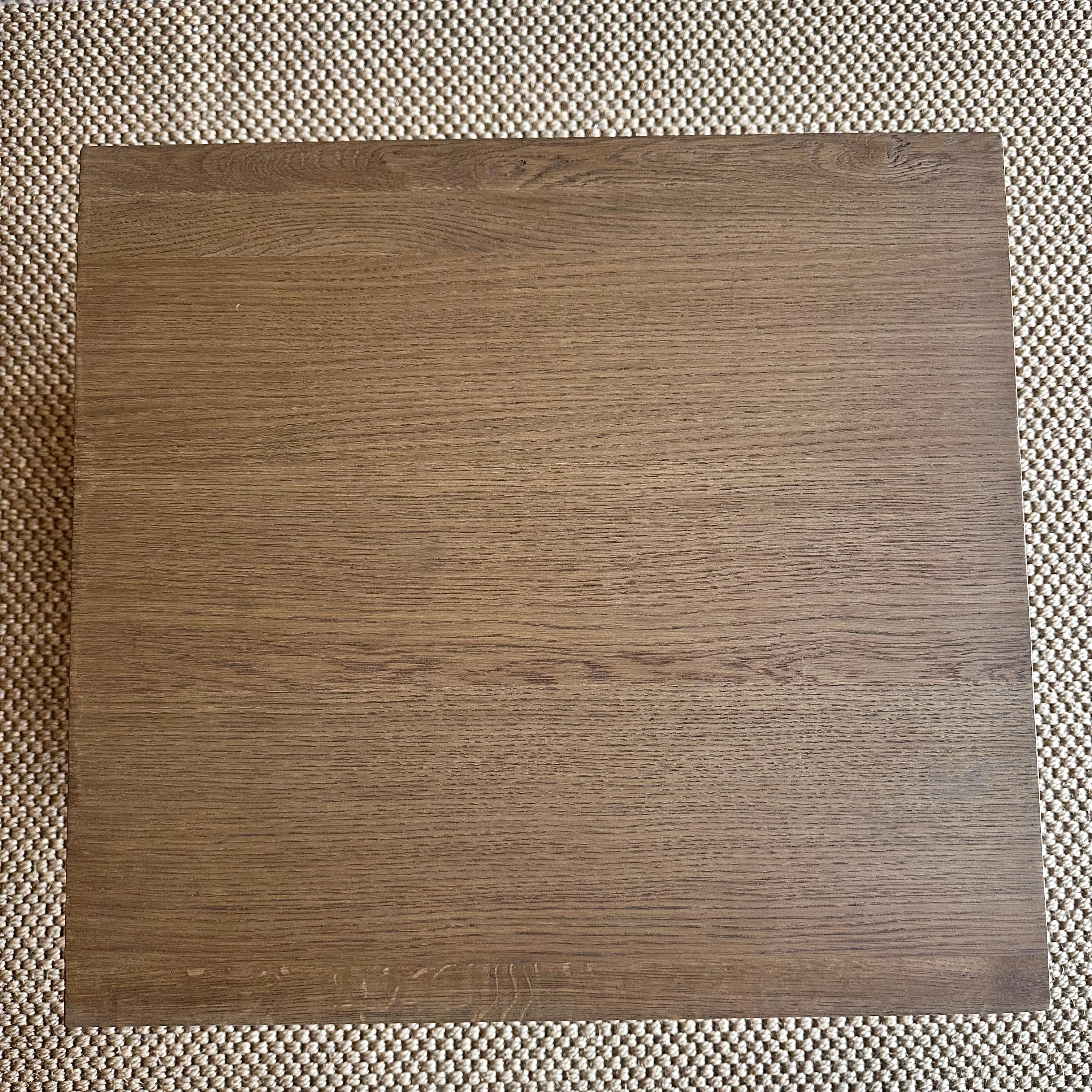 Wood White Oak Nightstand with Single Soft Close Drawer For Sale