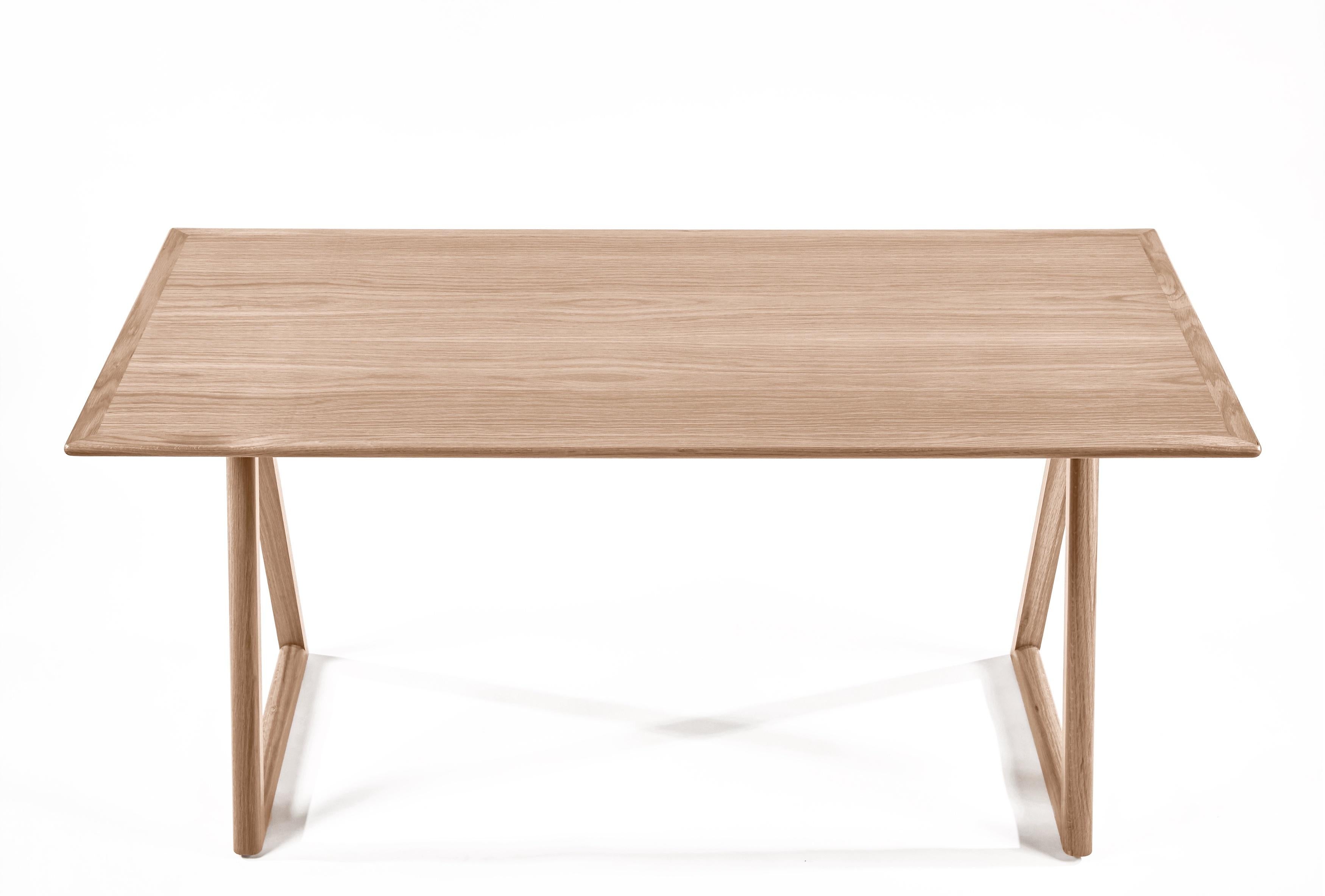 Contemporary Porter Desk, in White Oak, by August Abode For Sale