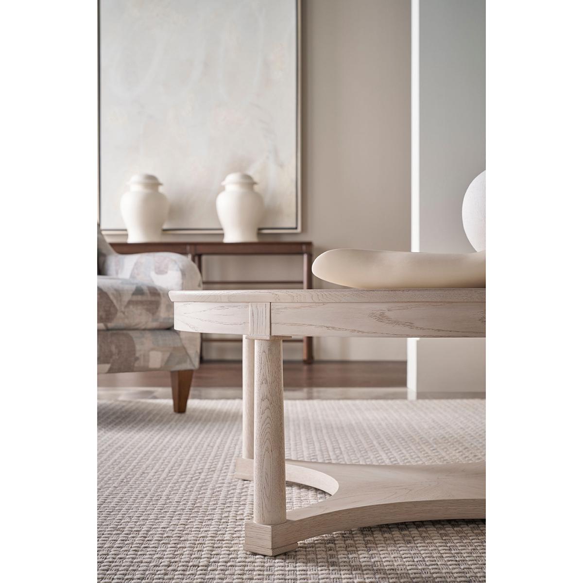 Bois Table basse ronde en Oak Oak en vente