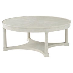White Oak Round Coffee Table