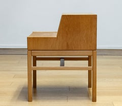 Table d'appoint en chêne blanc "Casino" par Sven Engström & Gunnar pour Tingströms. 1960s