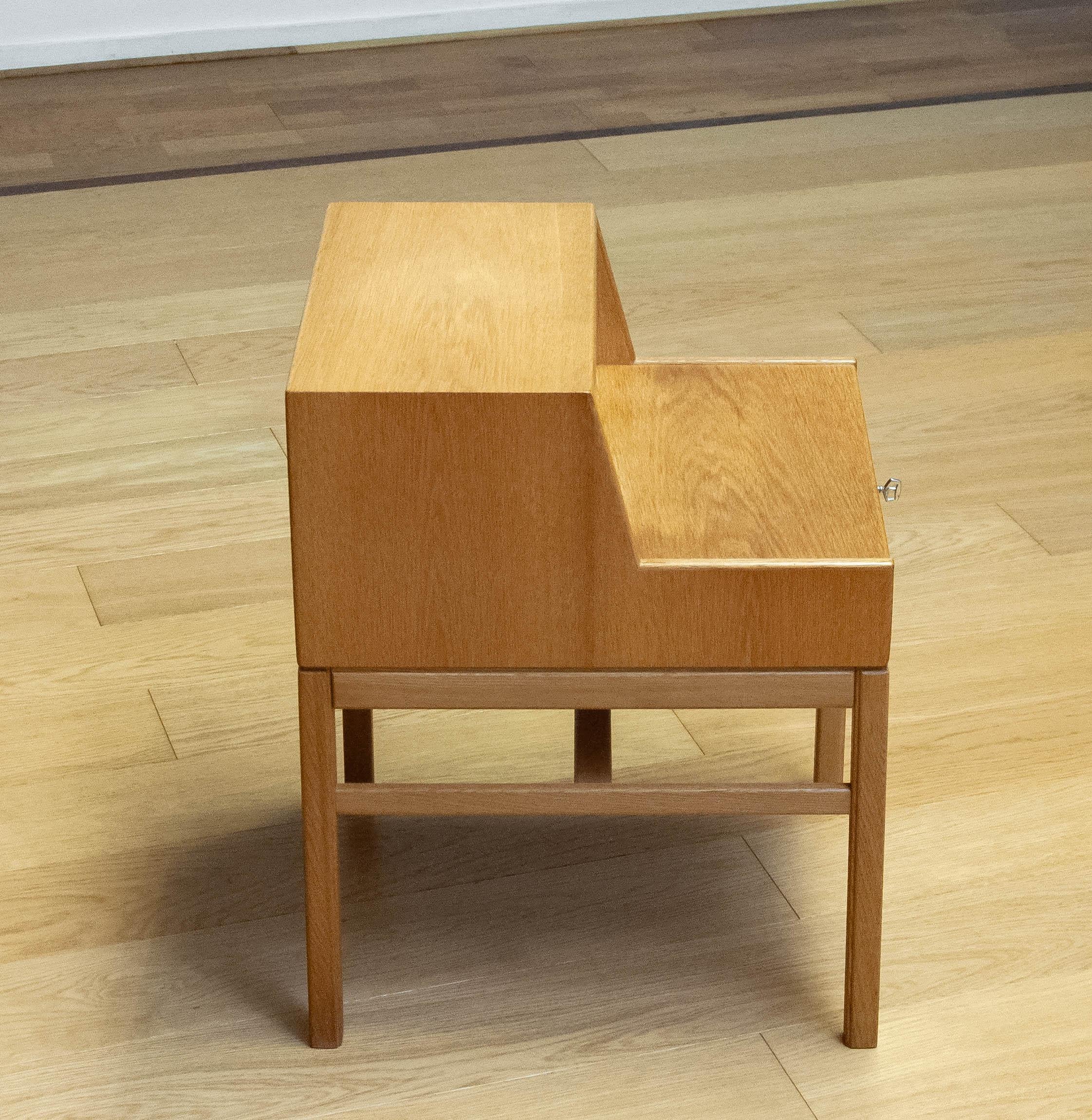 Suédois Table d'appoint en chêne blanc 