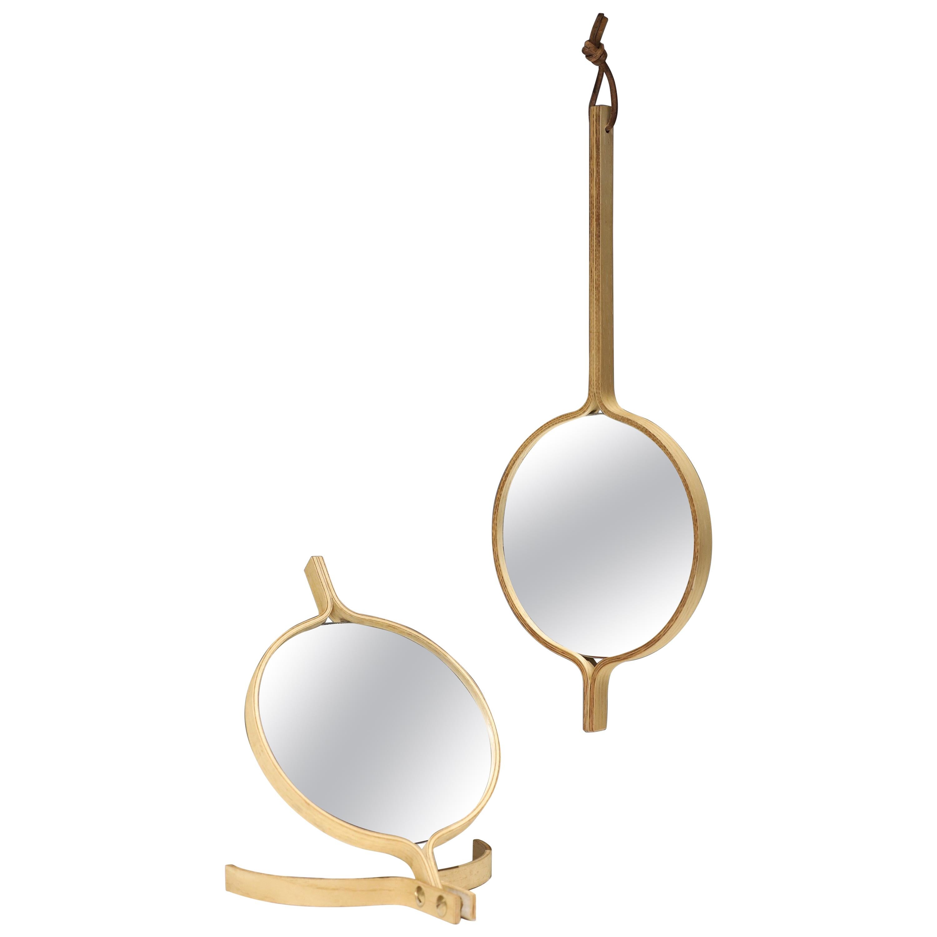 Large Brass Table Top Mirror at 1stdibs