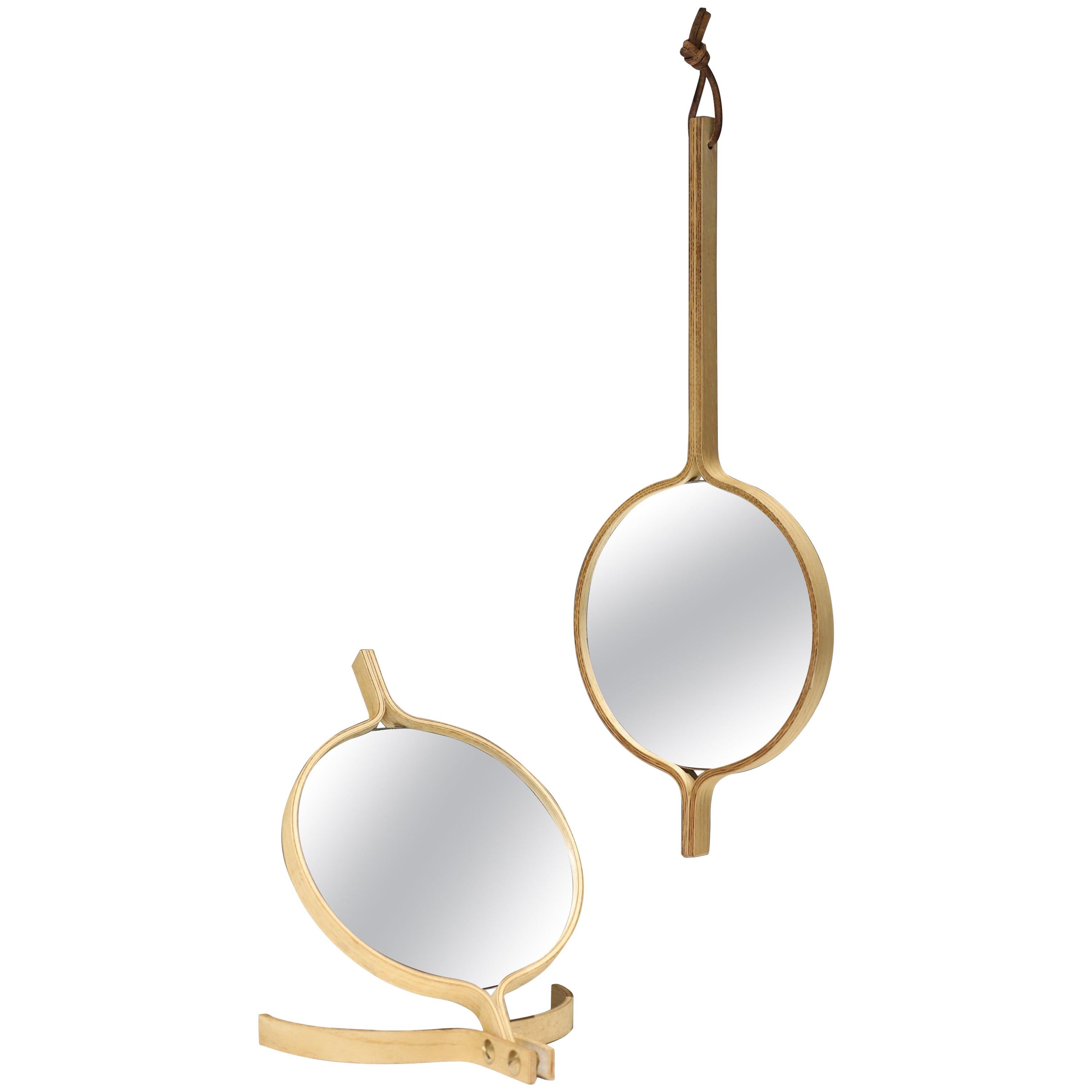 Large Brass Table Top Mirror at 1stDibs