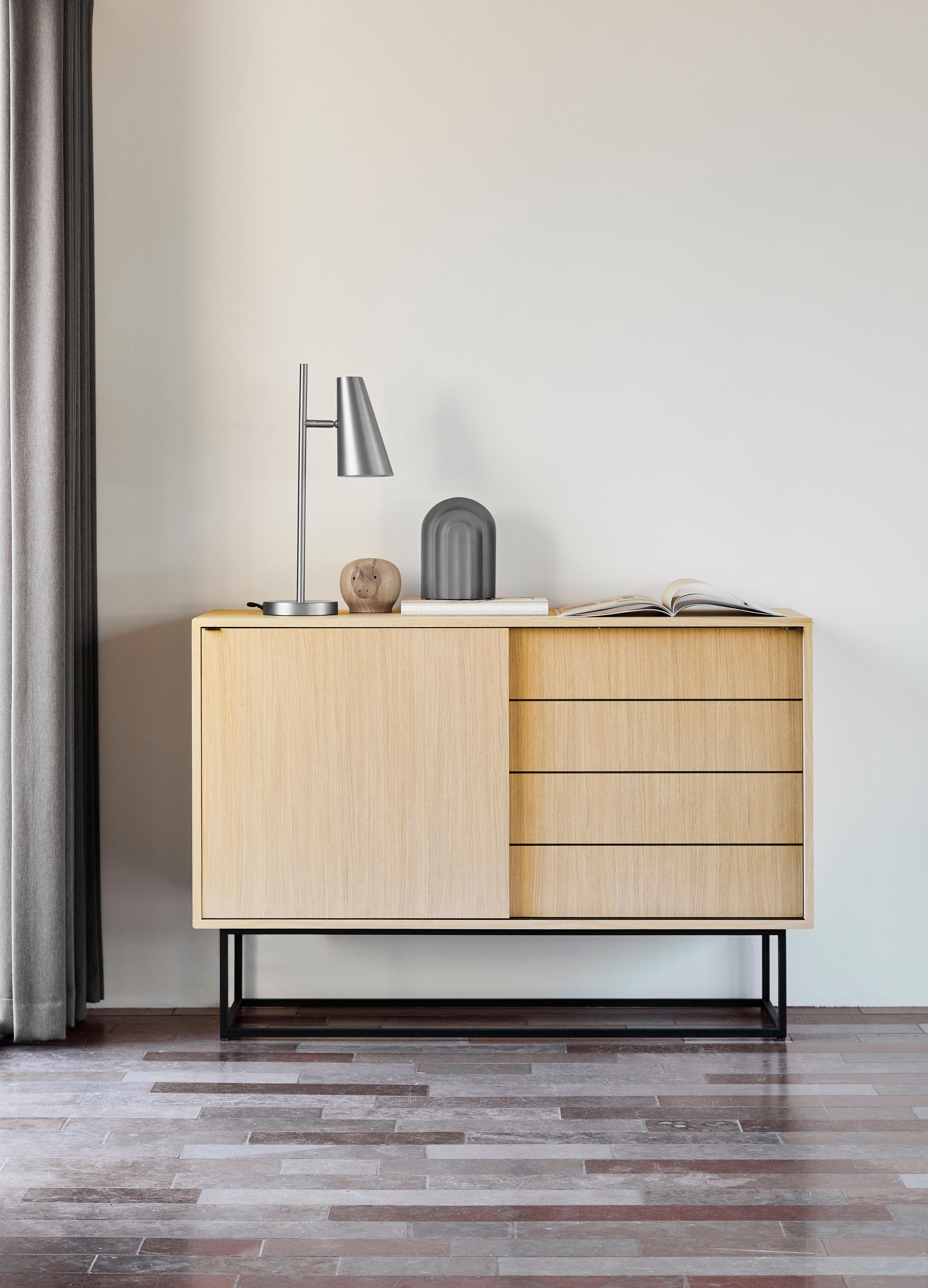 White Oak Virka High Sideboard by Ropke Design and Moaak In New Condition For Sale In Geneve, CH