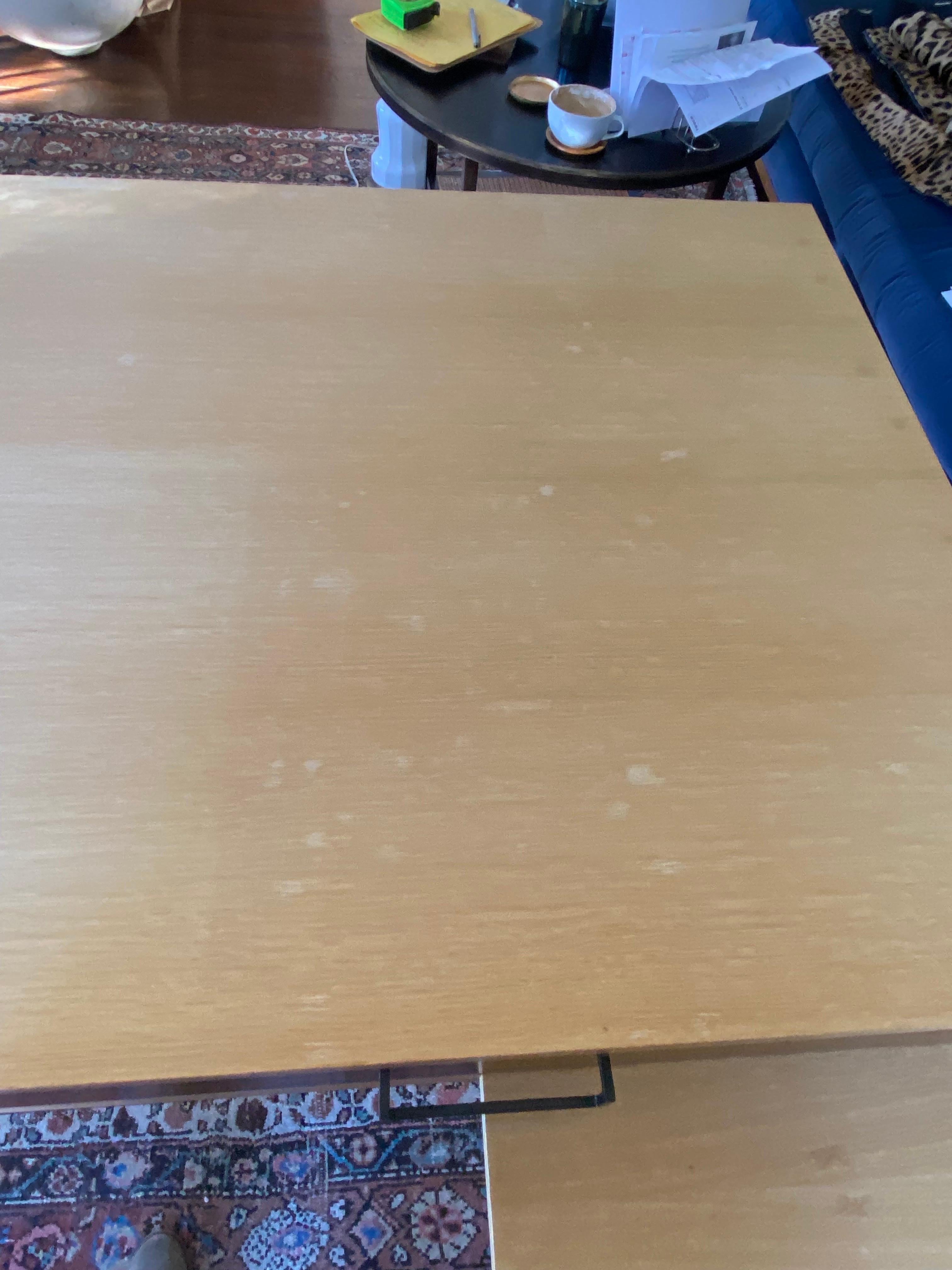 White Oak & Walnut Thin Frame Desk by Lawson-Fenning For Sale 7