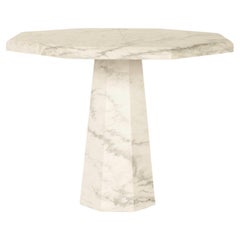 Table centrale octogonale Montclair Danby en marbre blanc