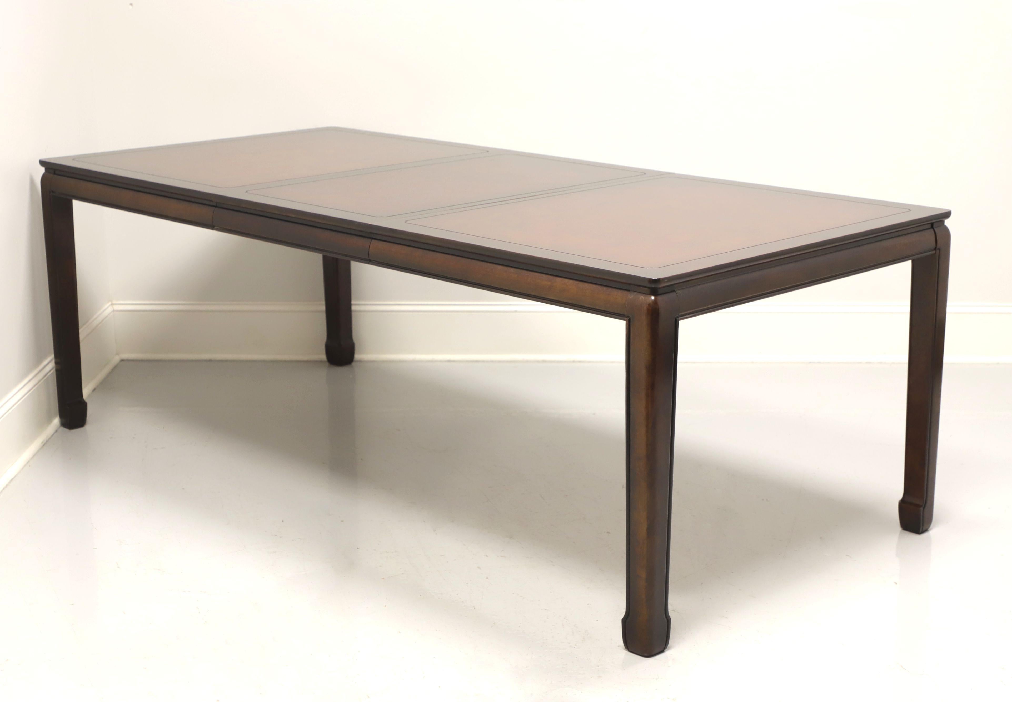 American WHITE of Mebane Asian Style Mahogany Dining Table