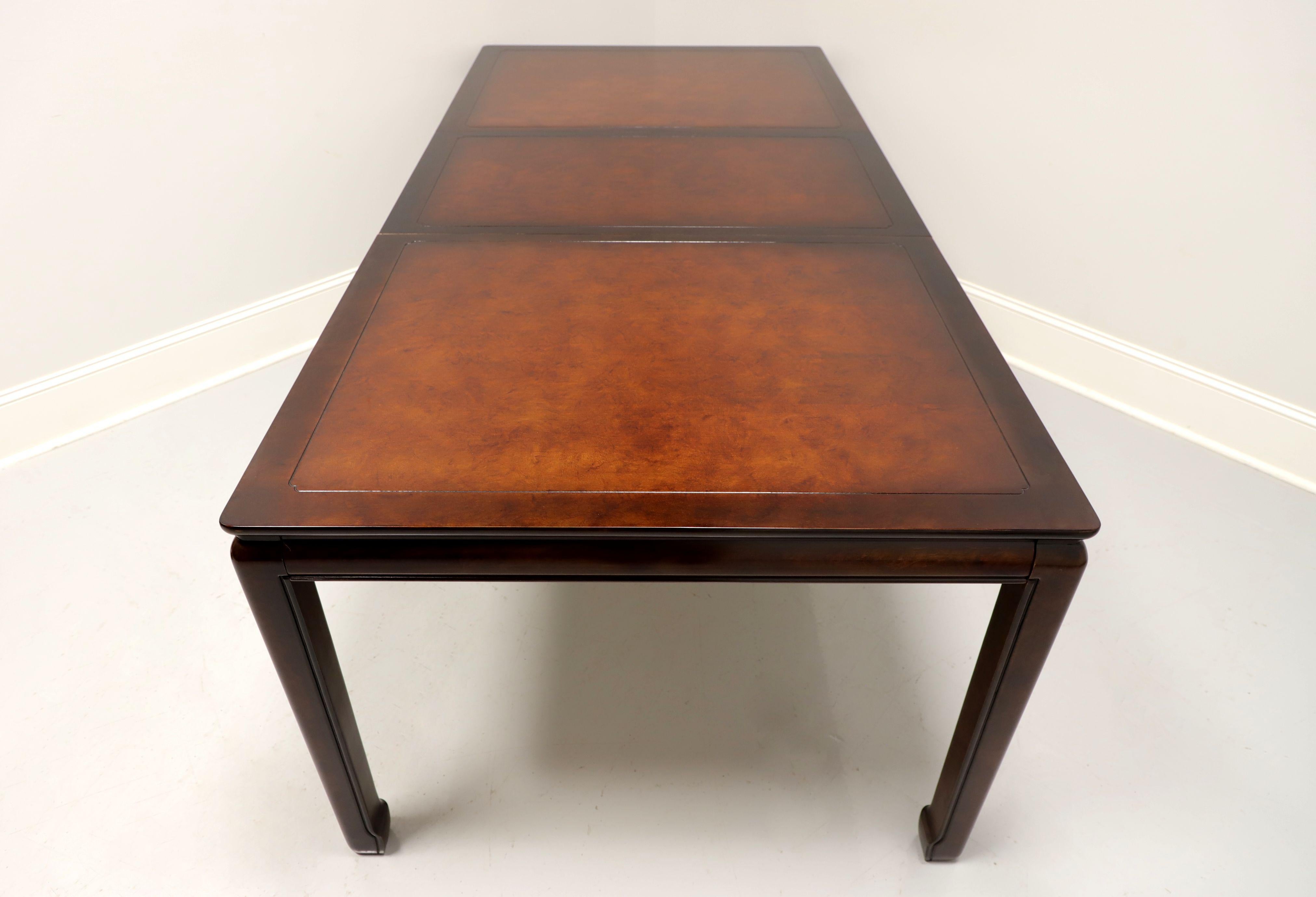 WHITE of Mebane Asian Style Mahogany Dining Table In Good Condition In Charlotte, NC