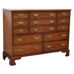 WHITE OF MEBANE Banded Mahogany Chippendale Dressing Chest
