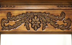 WHITE OF MEBANE Cherry French Country Style Beveled Trumeau Wall Mirror