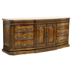 WHITE OF MEBANE Cherry French Country Style Serpentine Triple Dresser