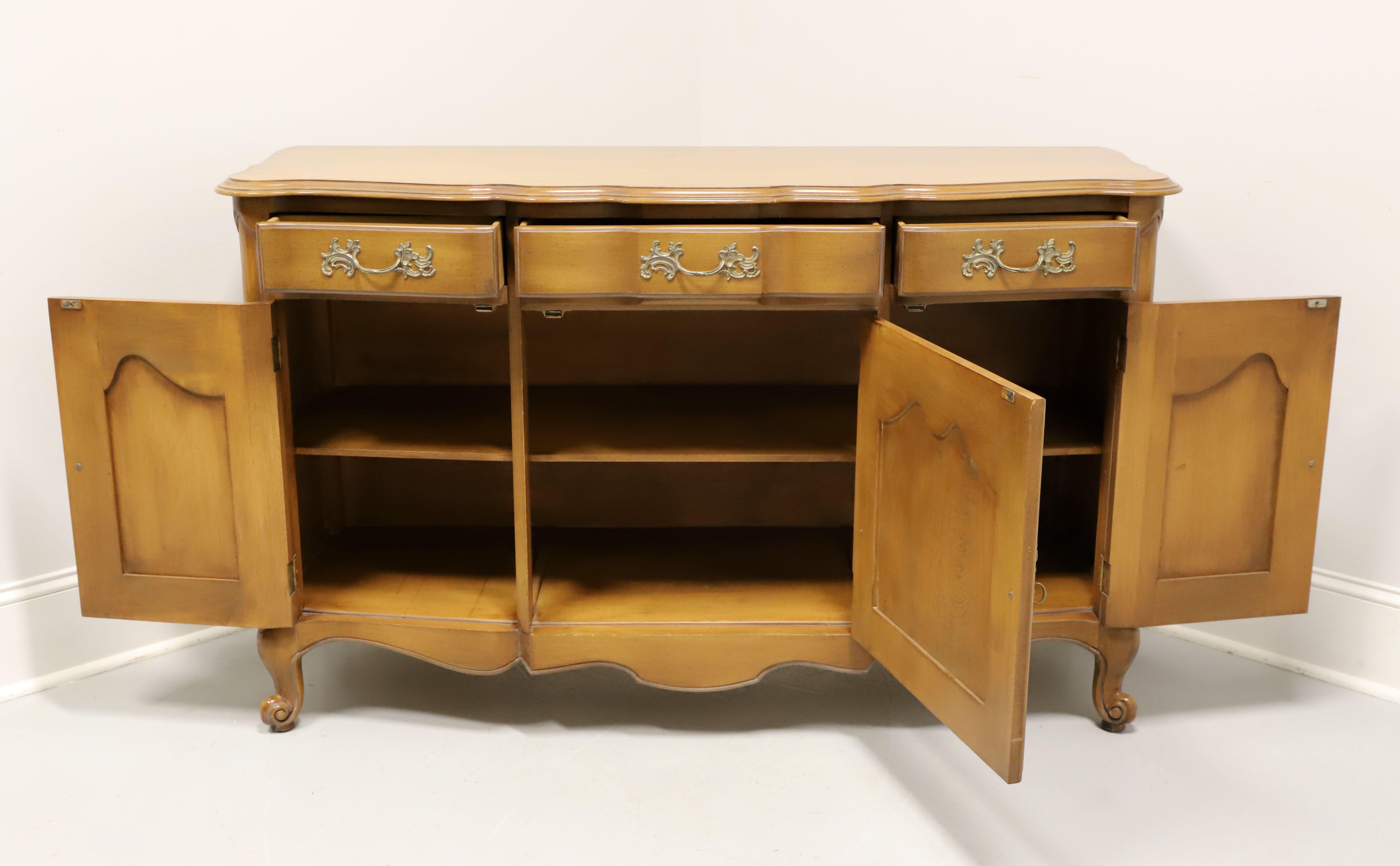 20th Century WHITE OF MEBANE Cherry French Provincial Louis XV Sideboard For Sale
