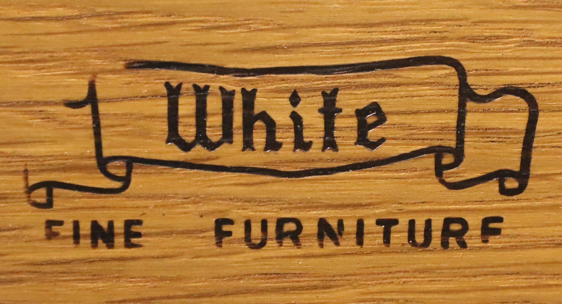 WHITE of Mebane French Country Walnut Nightstand / Bedside Chest 2