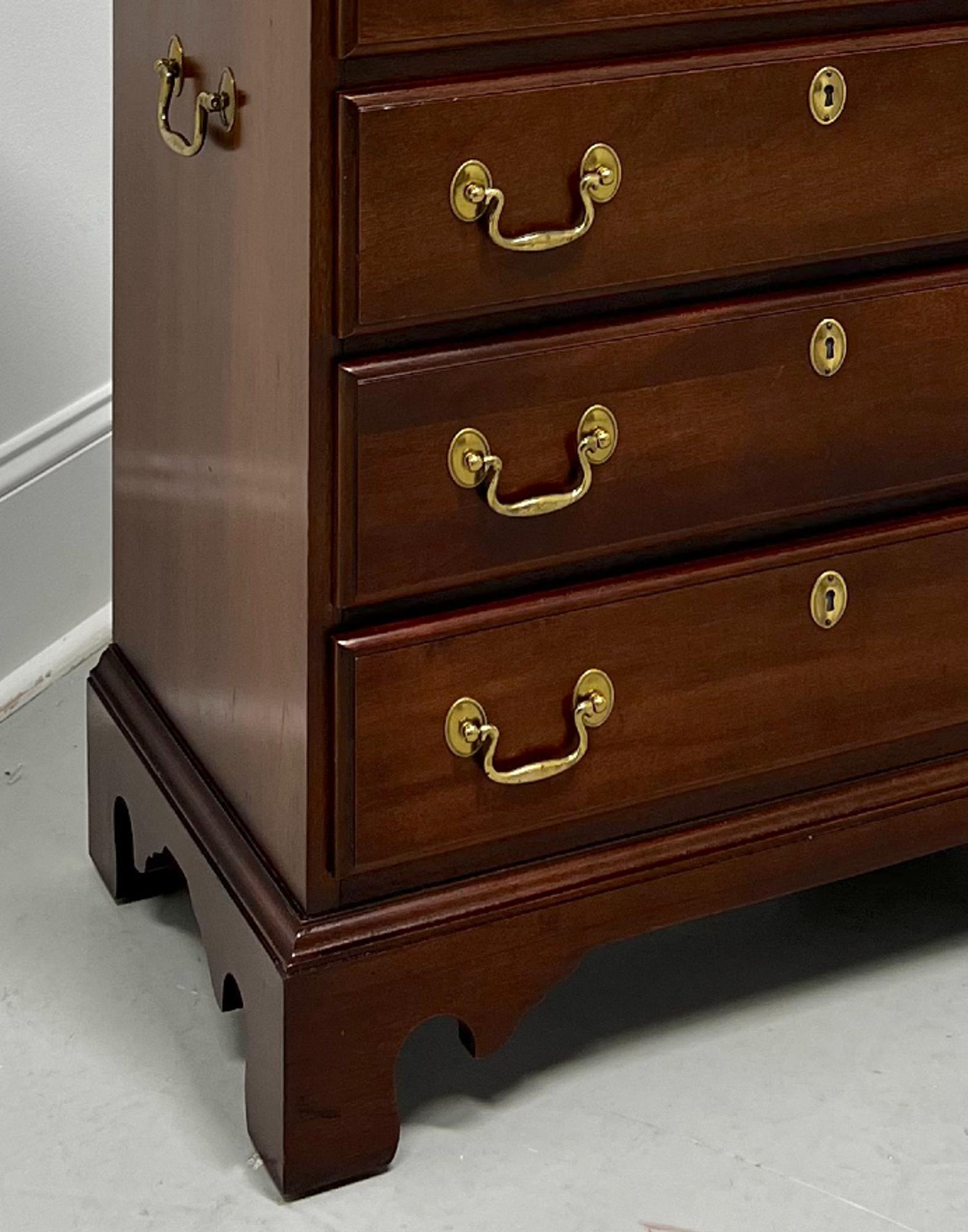 WHITE OF MEBANE Mahogany Chippendale Nightstand Bedside Chest 1