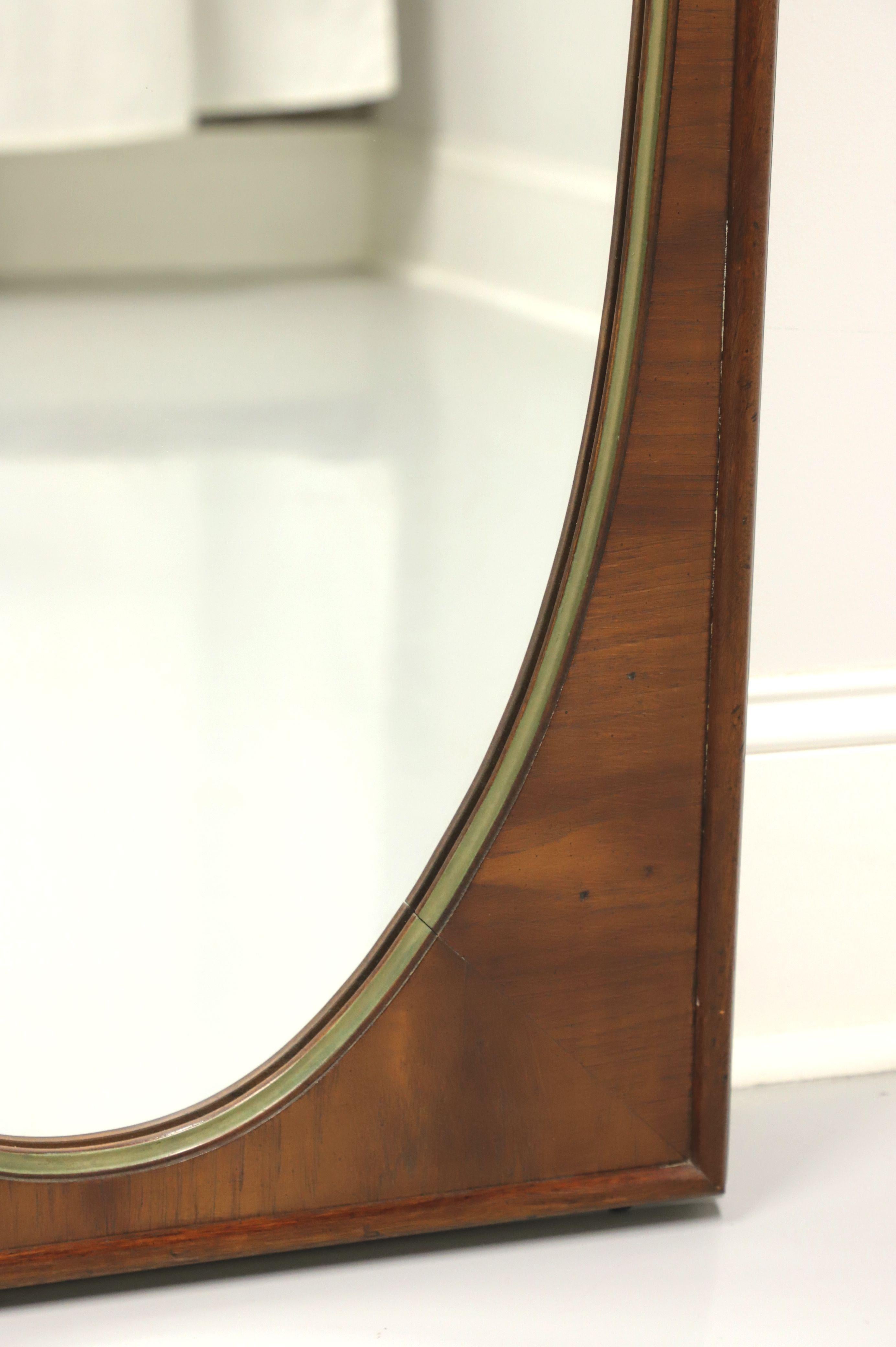 Mid-Century Modern WHITE OF MEBANE Mid Century Oval Mirror in Rectangular Frame - A For Sale