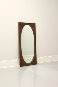 WHITE OF MEBANE Mid Century Oval Mirror in Rectangular Frame - B