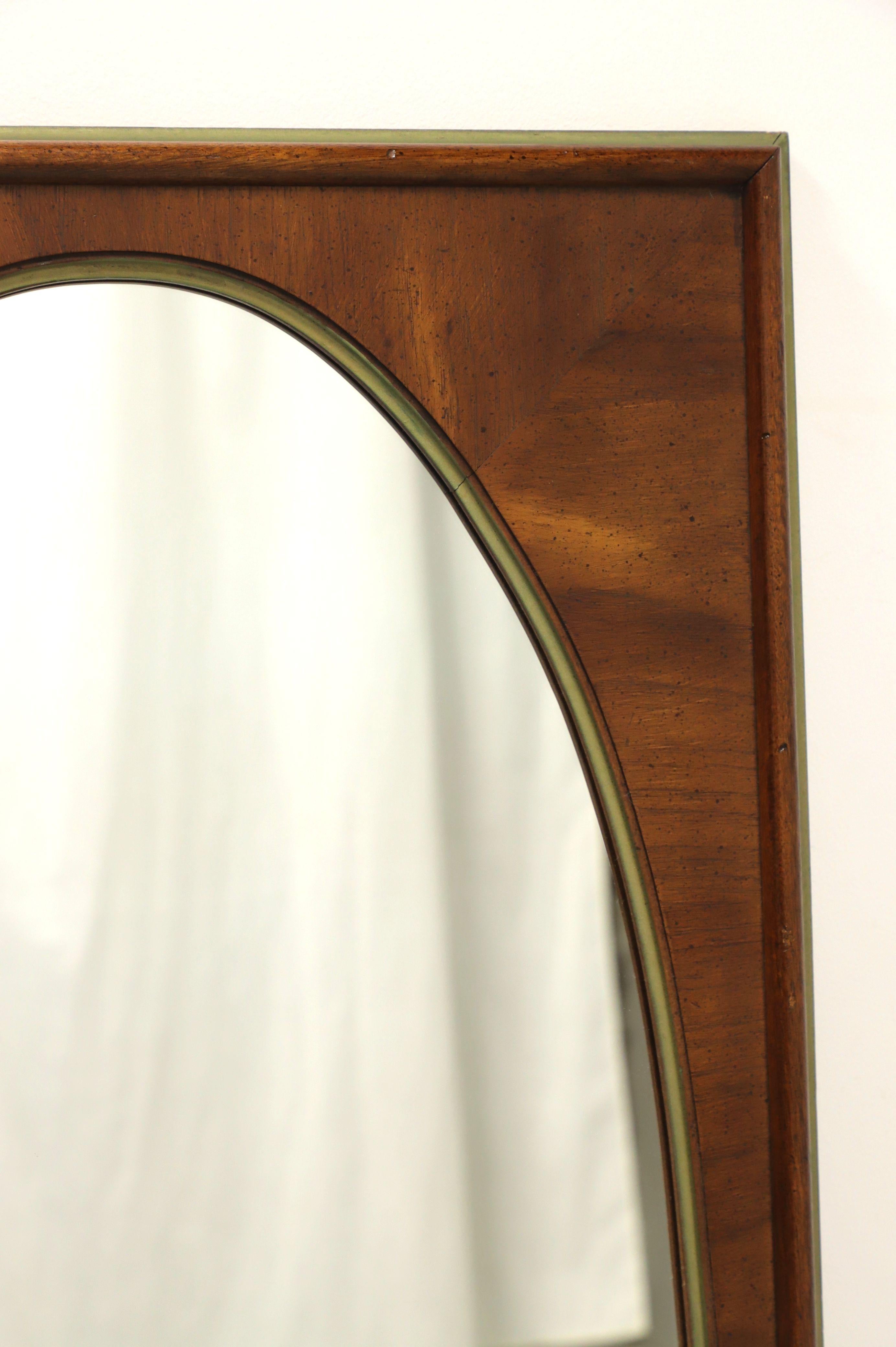 American WHITE OF MEBANE Mid Century Oval Mirror in Rectangular Frame - B For Sale