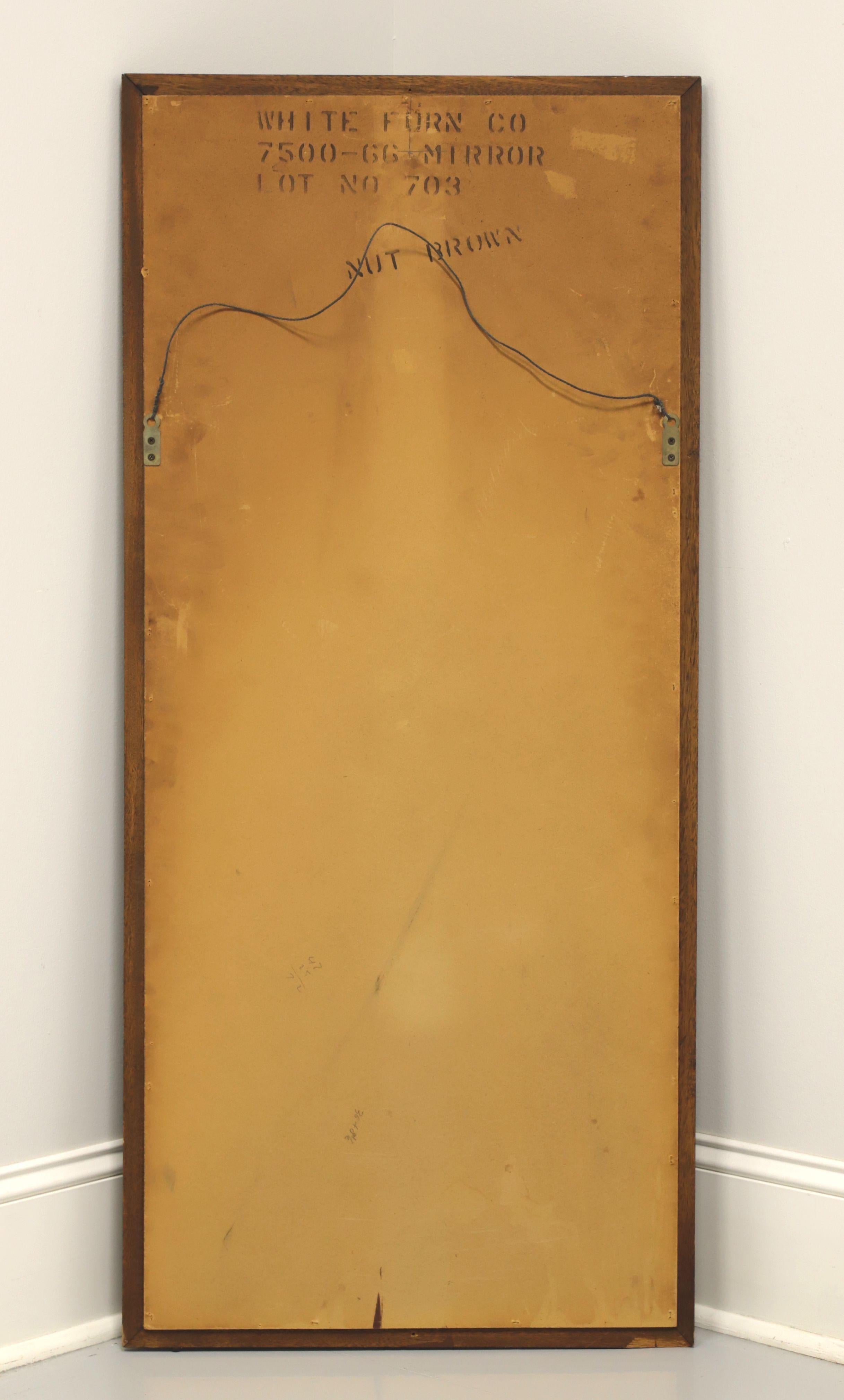 WHITE OF MEBANE Mid Century Oval Mirror in Rectangular Frame - B For Sale 1
