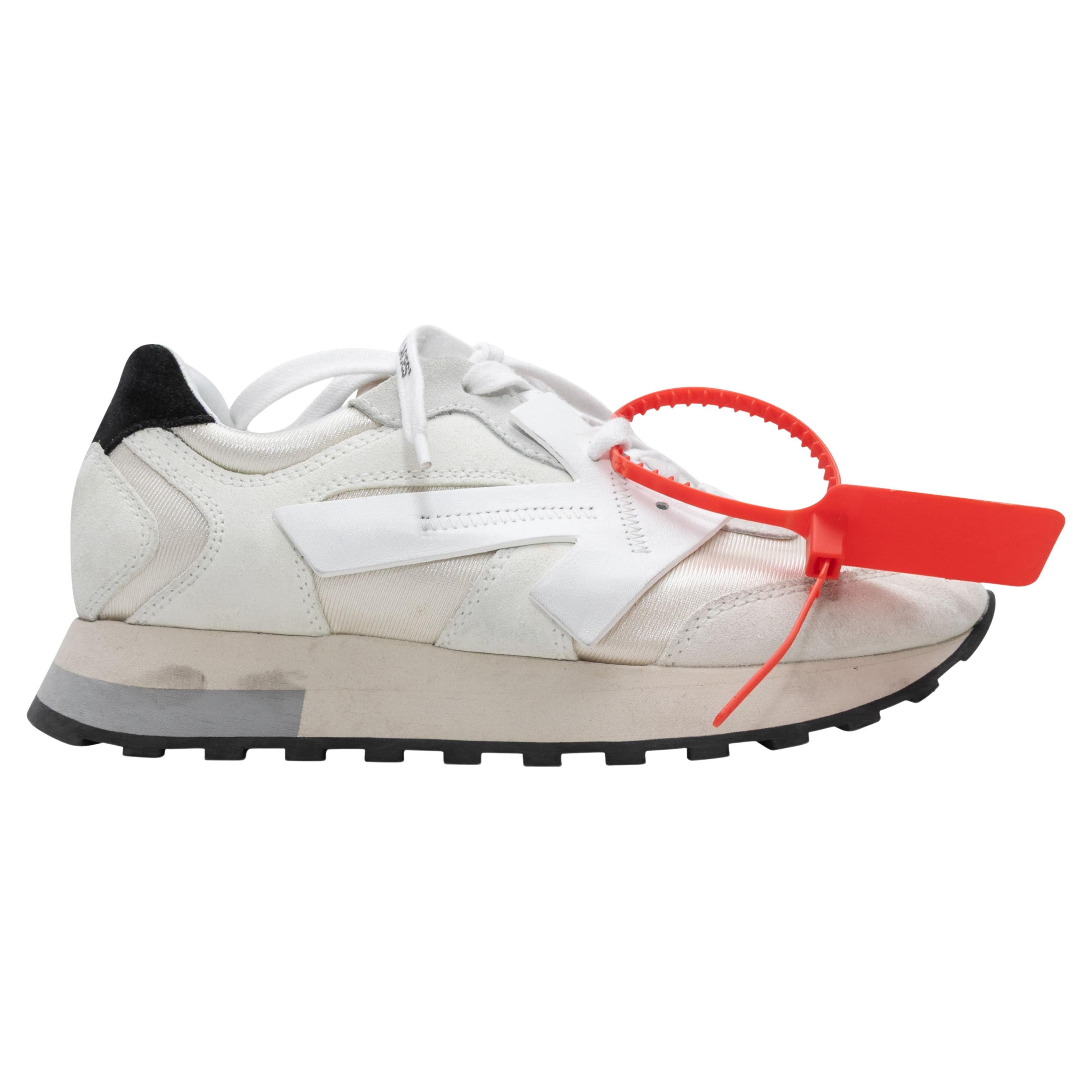 White Off-White Low-Top Sneakers Size 36 For Sale
