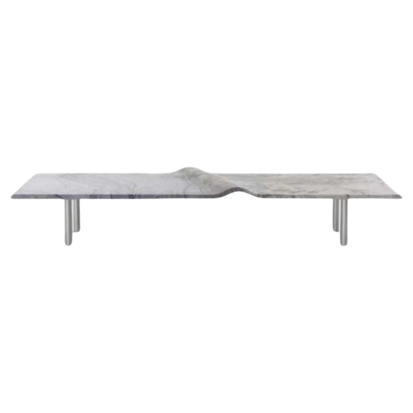 White Onda Coffee Table by Wentz For Sale