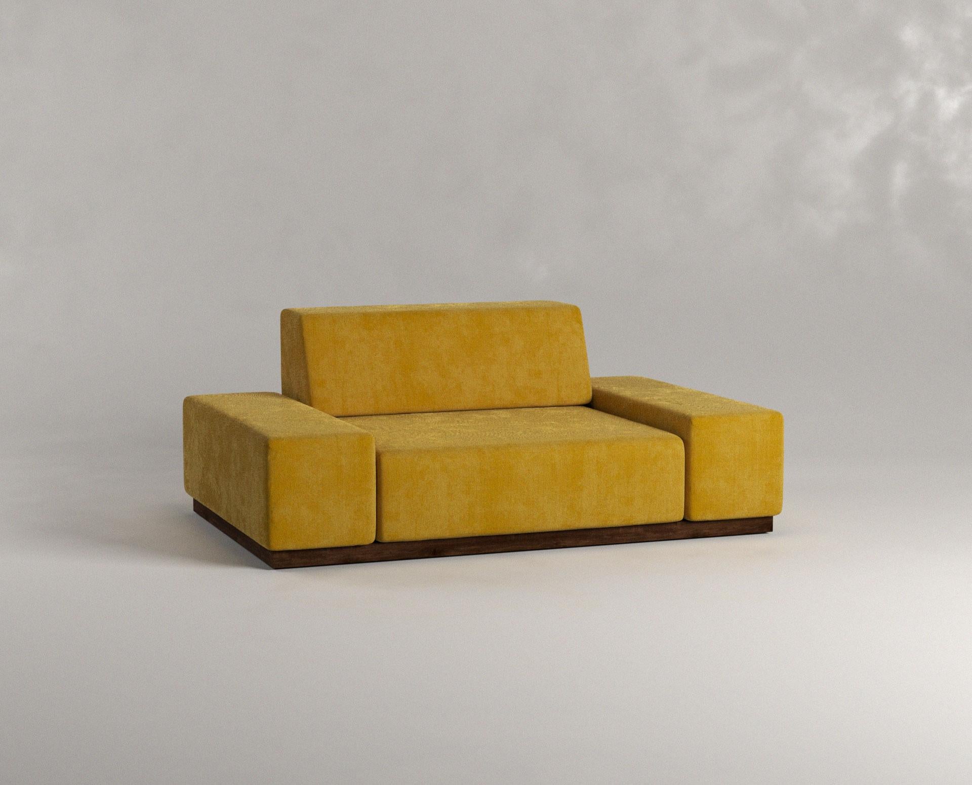 Mexican White One Seater Nube Sofa by Siete Studio For Sale
