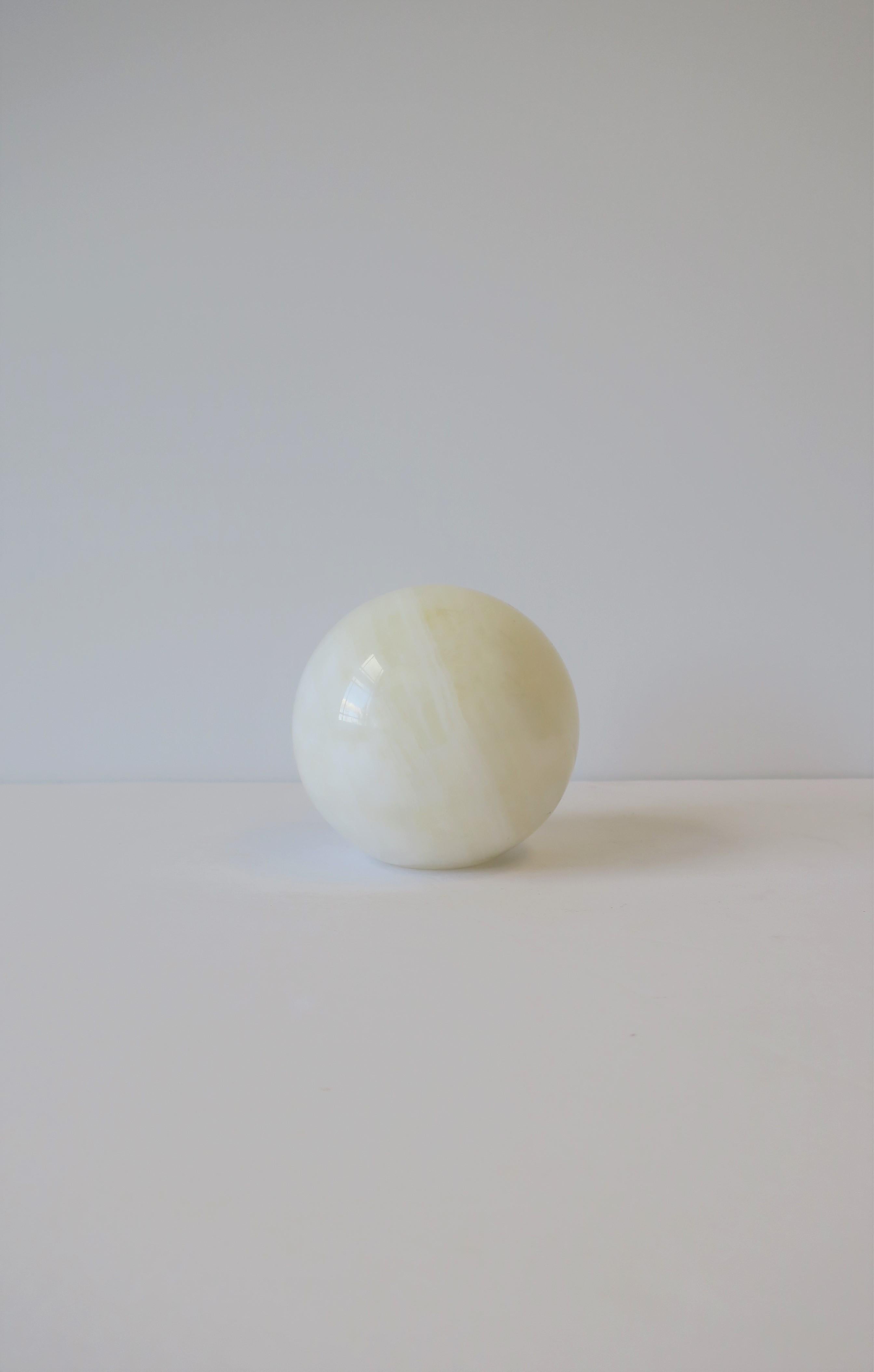 white onyx sphere