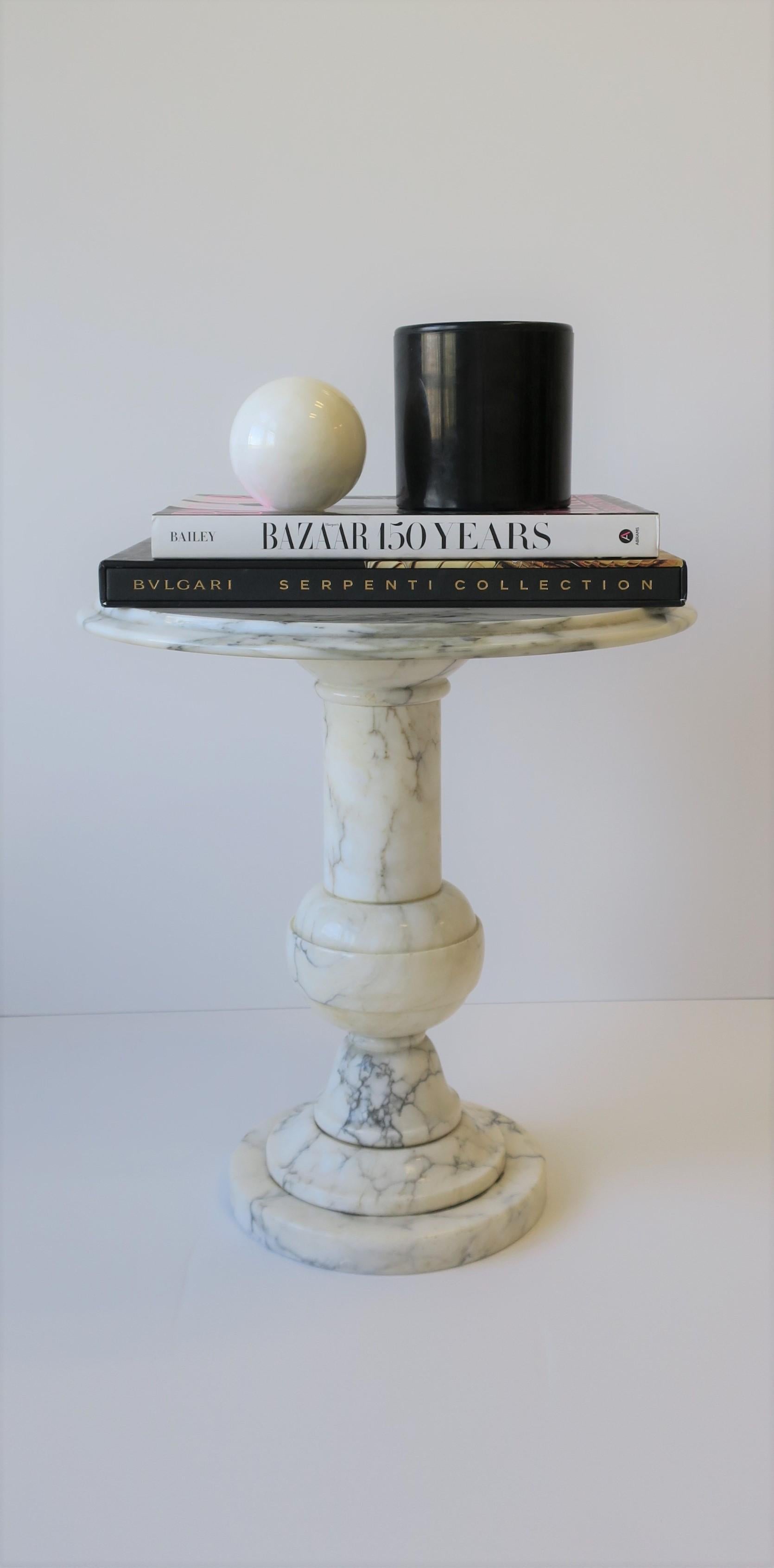 Modern White Onyx Marble Ball Sphere Decorative Object