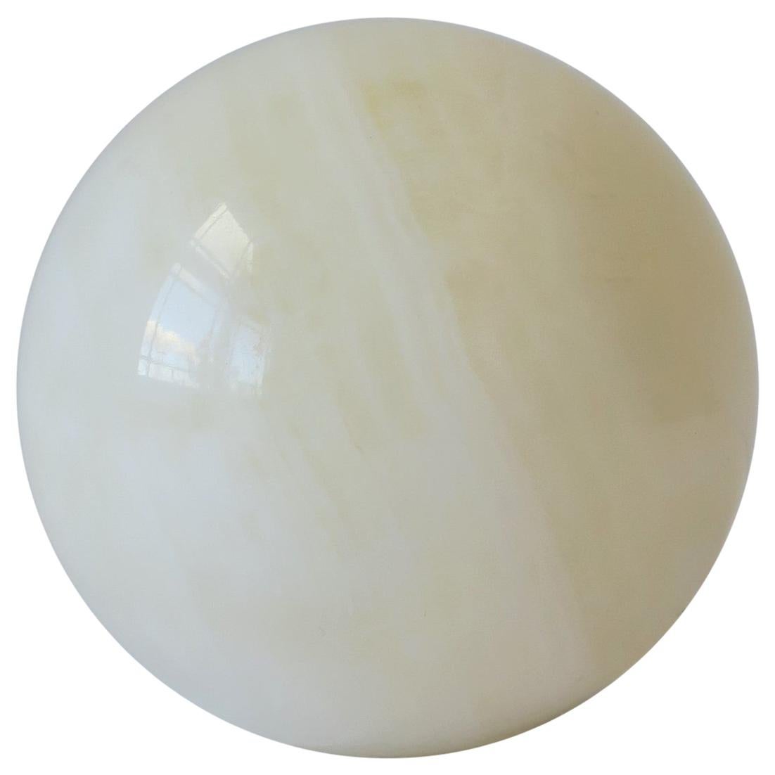 White Onyx Marble Ball Sphere Decorative Object