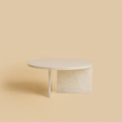 Honey Onyx Hashi Coffee Table with Round Top by Lebanto