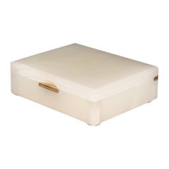 White Onyx Stone Box, circa 1940