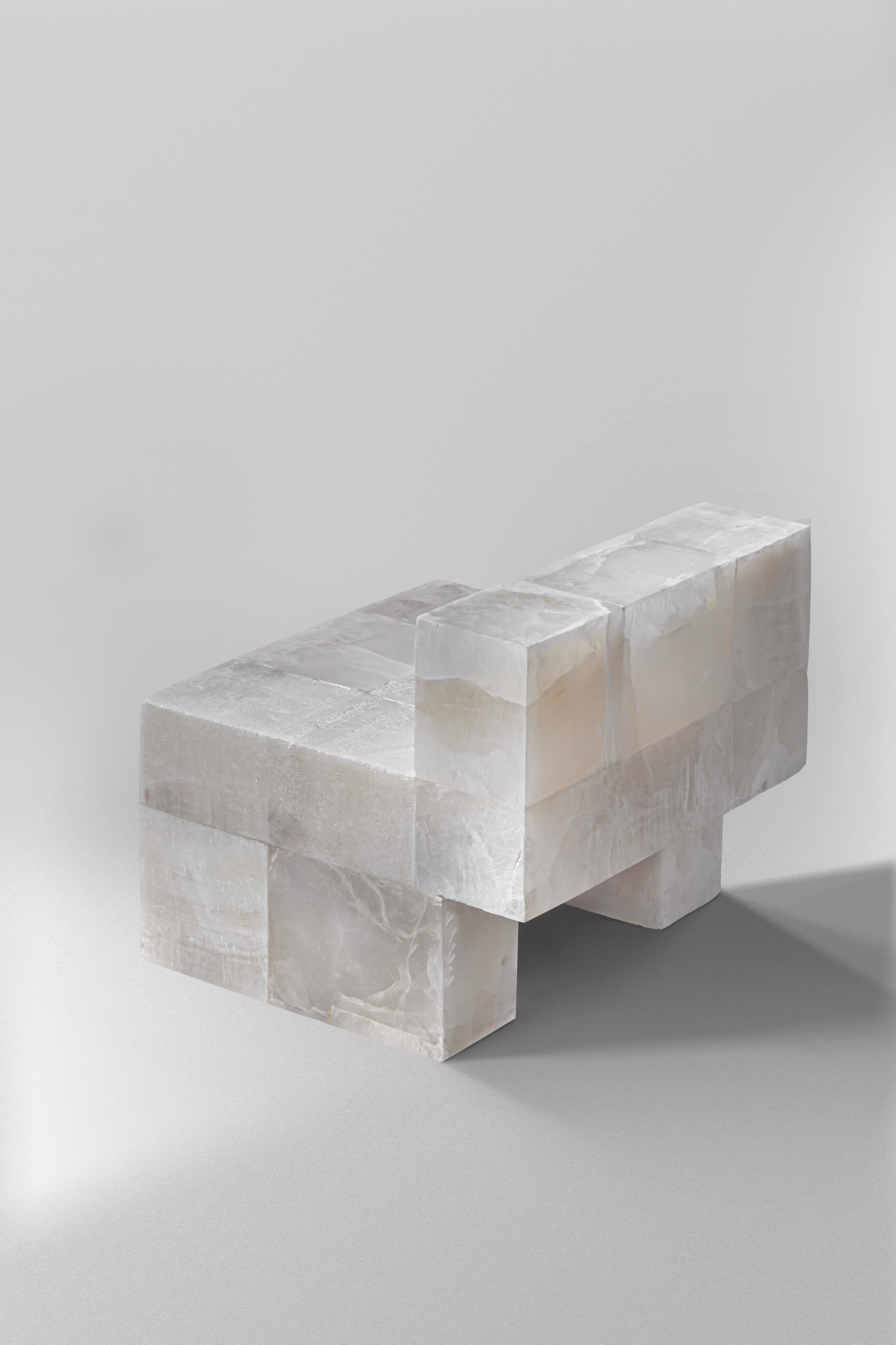 Other White Onyx Sugar Daddy Chair by Pietro Franceschini For Sale