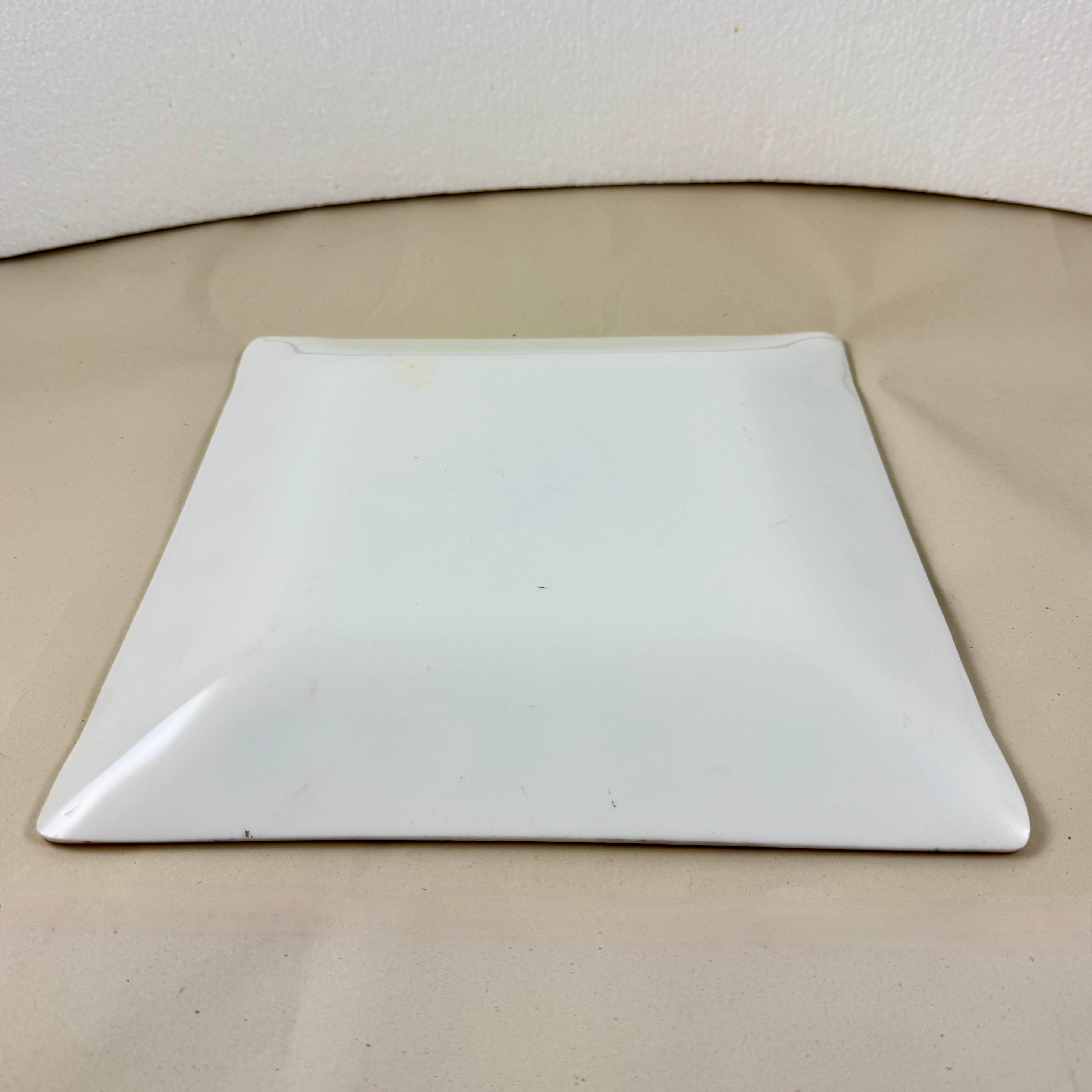 Vide-poche colombe en verre opale blanc, Briard, années 1960 en vente 4