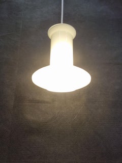 White opal glass pendant