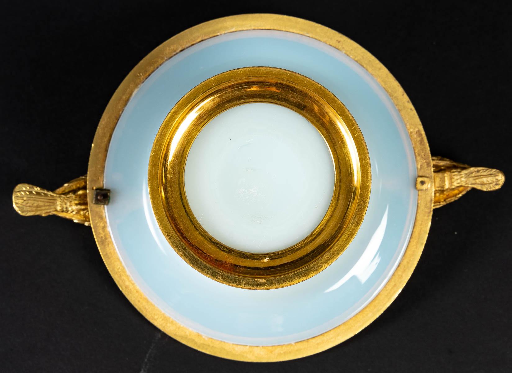 Charles X White Opaline Bowl, 19th Century