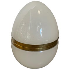 White opaline box