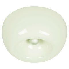 White Opaline Glass & Metal Velella Ceiling Lamp by Achille Castiglioni for Flos