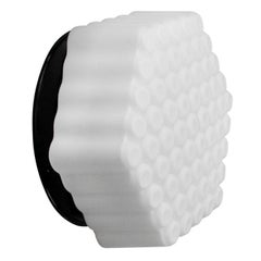 White Opaline Glass Vintage Industrial Aluminum Base Ceiling Lamp