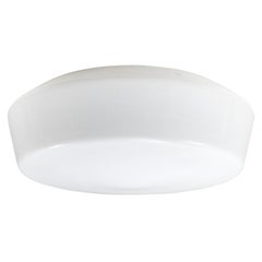 Apliques de pared vintage de cristal opalino blanco para empotrar by RZB Rudolph Zimmerman