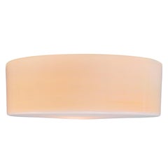 Appliques murales vintage en verre opalin blanc encastrées par RZB Rudolph Zimmerman