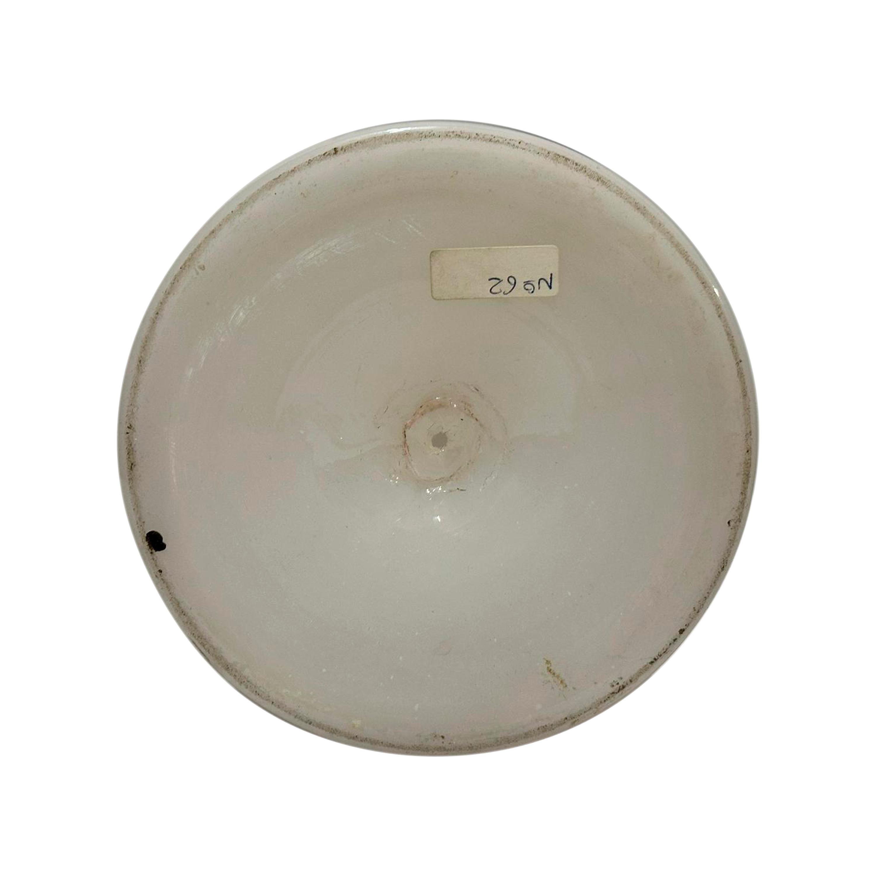 Hand-Crafted White opaline lamp from the Royal Factory of La Granja. Segovia, Spain, 17th. For Sale