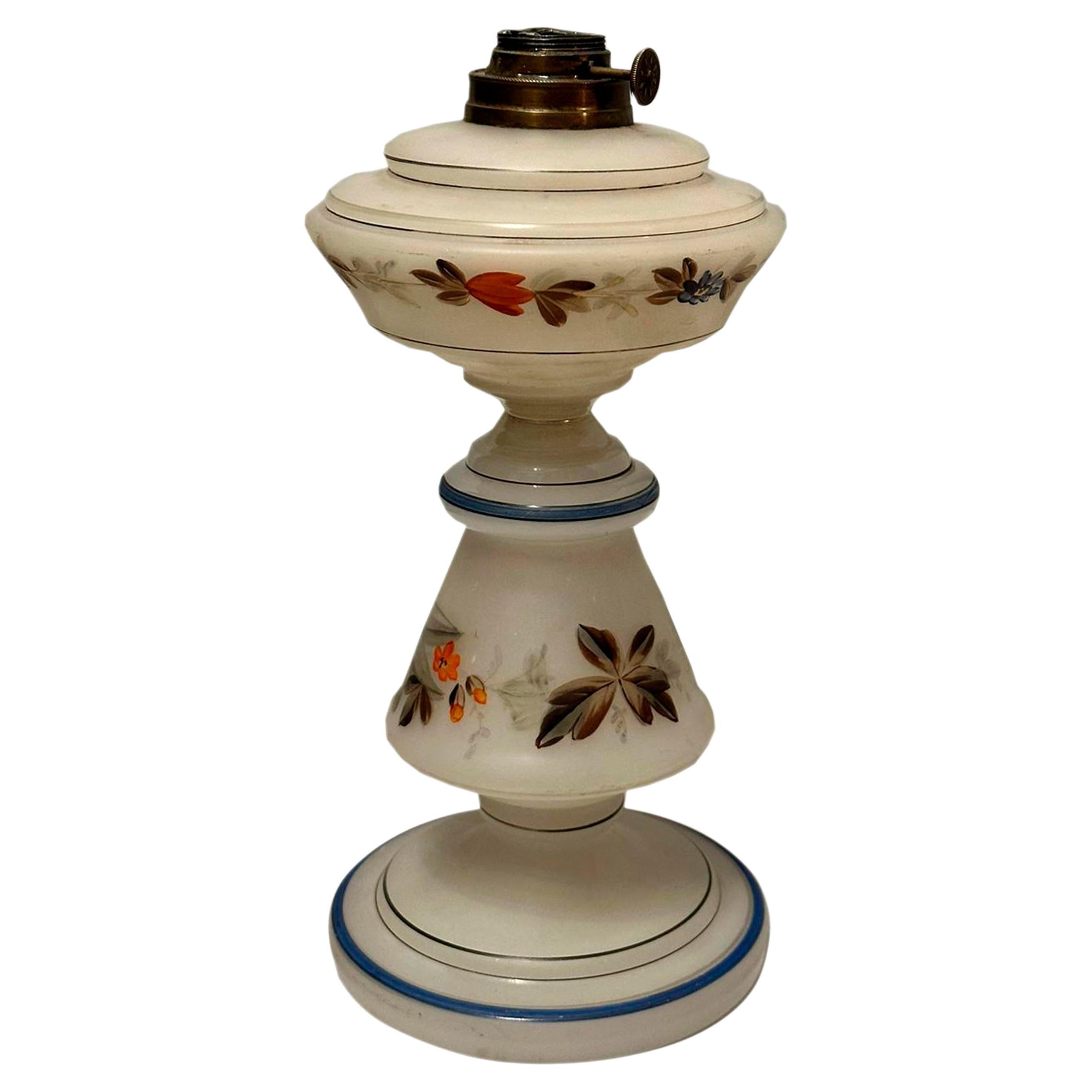 White opaline lamp from the Royal Factory of La Granja. Segovia, Spain, 17th. For Sale