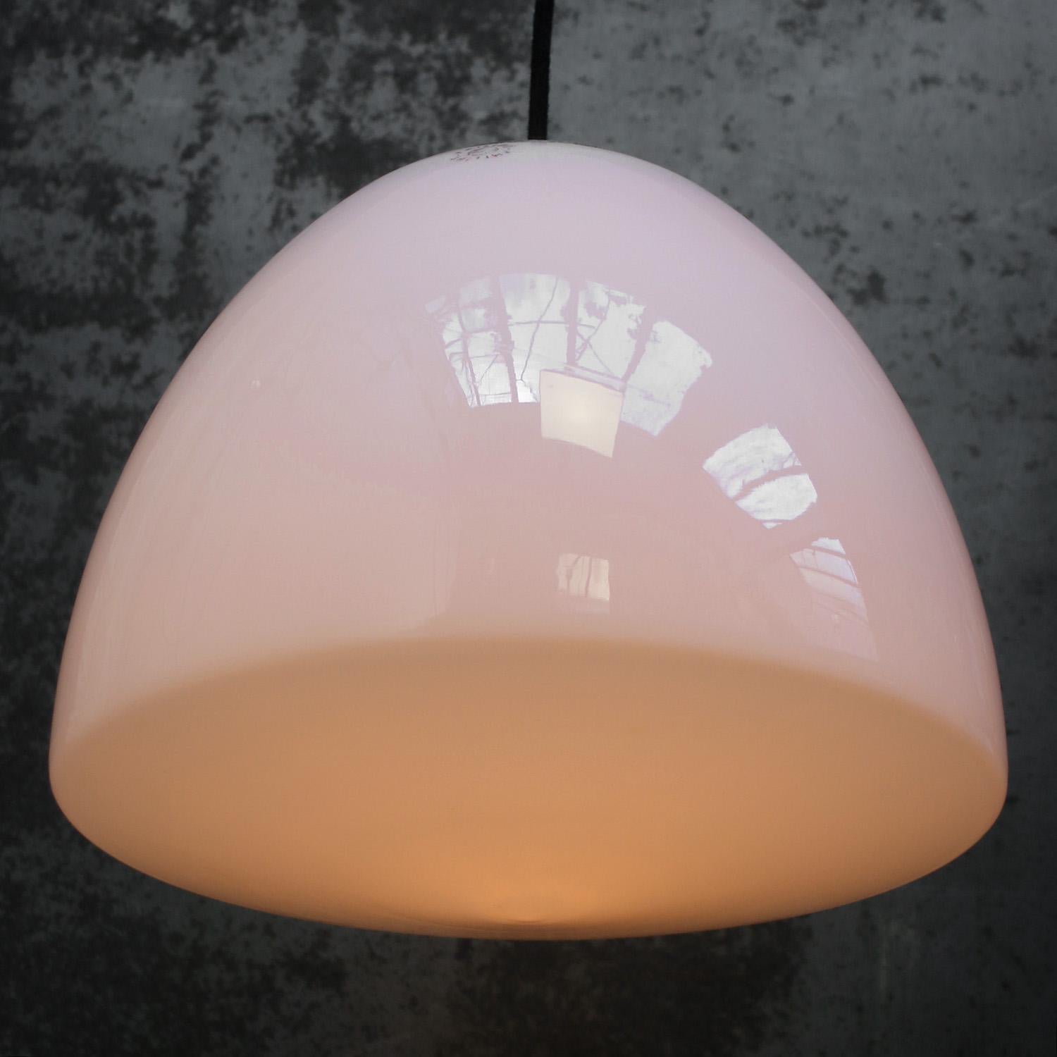 Opaline glass pendant by Philips, Holland
2 meter black wire

Weight: 2.00 kg / 4.4 lb

Priced per individual item. All lamps have been made suitable by international standards for incandescent light bulbs, energy-efficient and LED bulbs. E26/E27