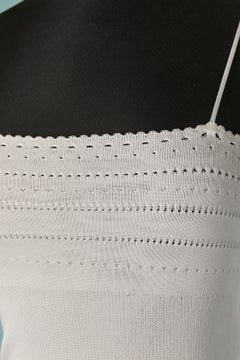 Weißes durchbrochenes Strickkleid für den Abend (oder die Hochzeit) ALEXANDRE VAUTHIER