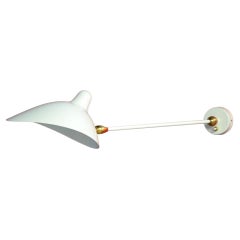 Serge Mouille - White or Black 1 Arm Sconce with Double Swivel