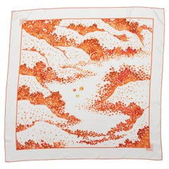 HERMES Silk Cordages Twilly Scarf Orange 1187245