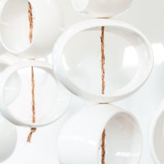 Sculpture orbe blanche